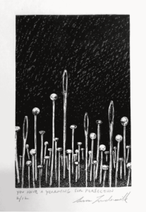 You have a Yearning for Perfection, Wood Engraving